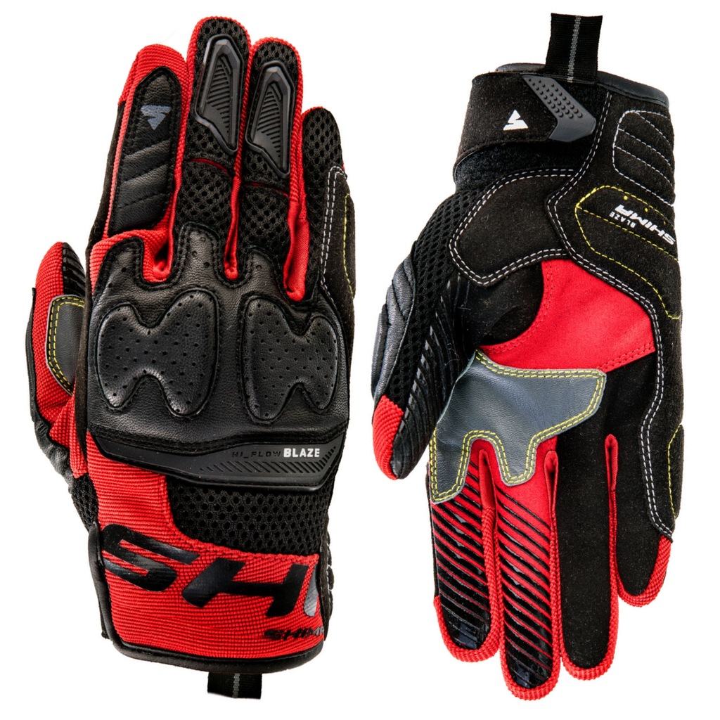 BLAZE SHIMA RED Rękawice motocyklowe LATO GRATISY - 8361124124 ...