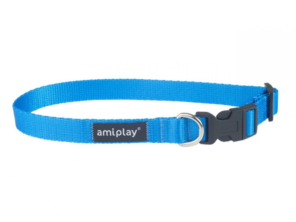 Amiplay Basic Obroża M 25-40/1,5cm niebieska