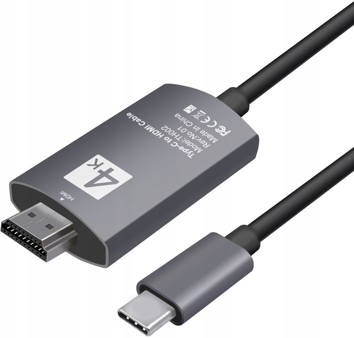 KABEL USB-C 3.1 TYP C DO HDMI 4K MHL HDCP NETFLIX