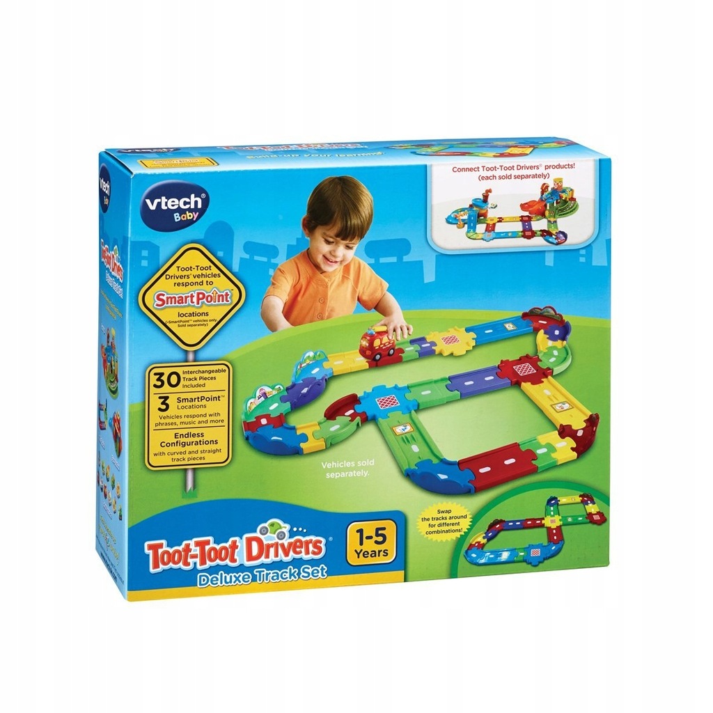 VTECH Tory Zestaw torów Toot-Toot 3 Smart Point