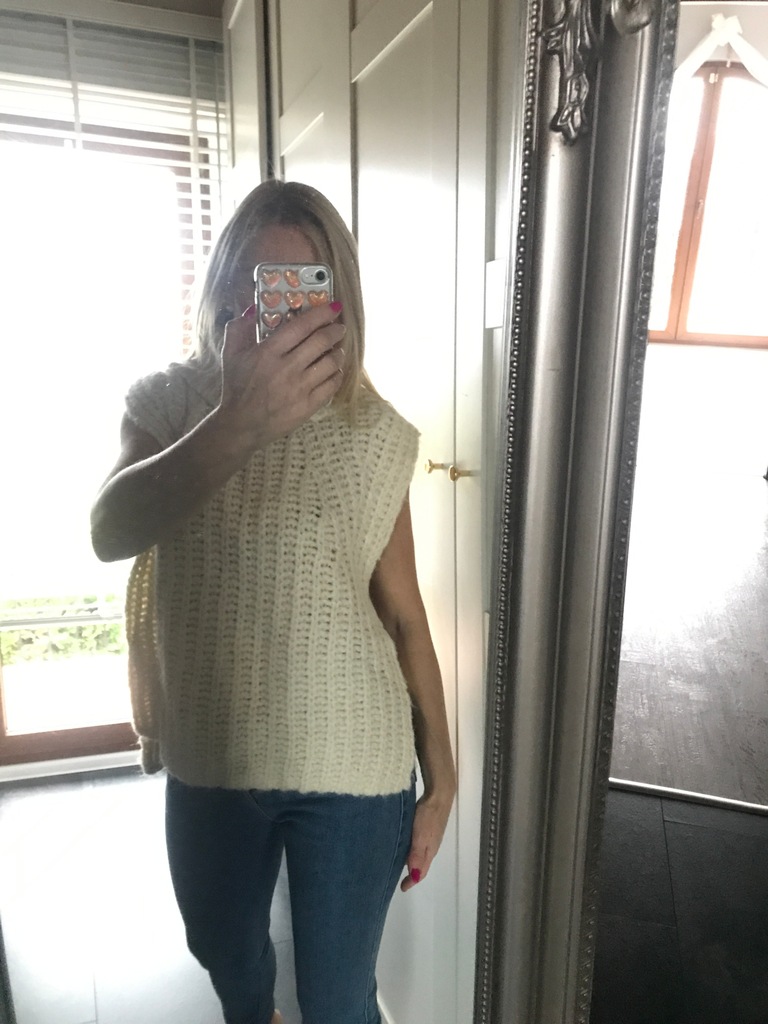 Sweter Bezrękawnik Zara 40 L
