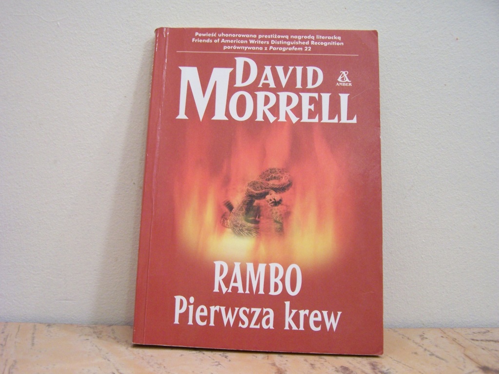 KSIĄŻKA DAVID MORRELL RAMBO - PIERWSZA KREW