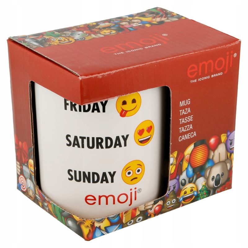 Emoji Kubek ceramiczny w pudełku prezentowym 325ml