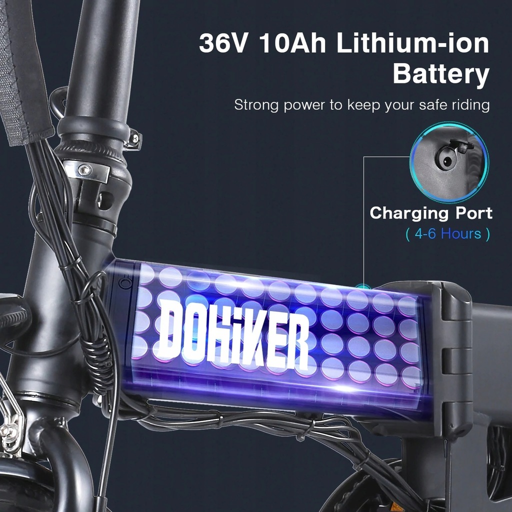 Składany Elektryczny Rower DOHIKER KSB14 25KM/H 10441548279