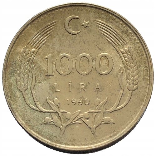 66699. Turcja, 1000 lir, 1990r.