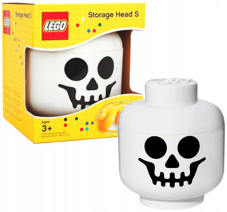 LEGO POJEMNIK GŁOWA SZKIELET MAŁA Rozmiar S