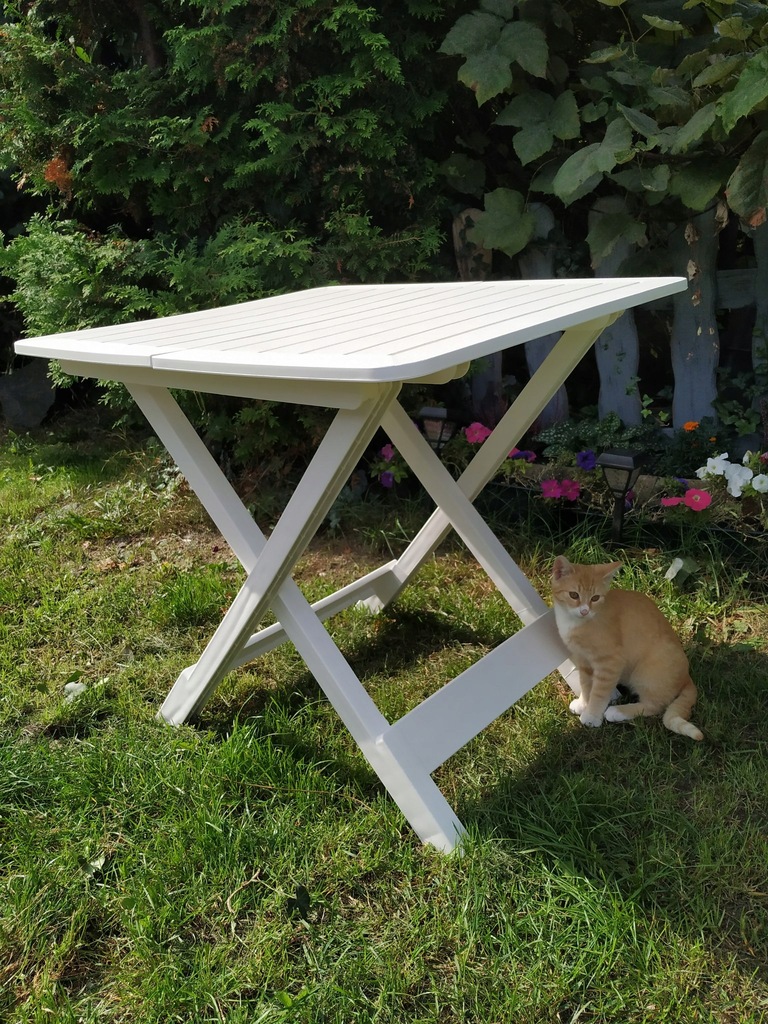 Купить Раздвижной садовый столик на балкон XL, белый: отзывы, фото и ...