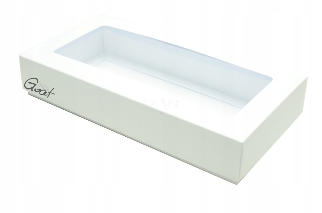 Pudełko DL wysokie białe otw. prostokąt 4x11x22cm
