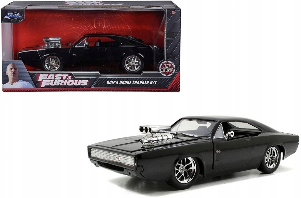 DICKIE SZYBCY I WŚCIEKLI 1970 DODGE CHARGER 1:24 8+