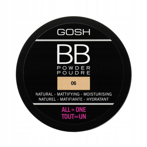 Puder prasowany Gosh BB Powder 06 Warm Beige 6,5 gb