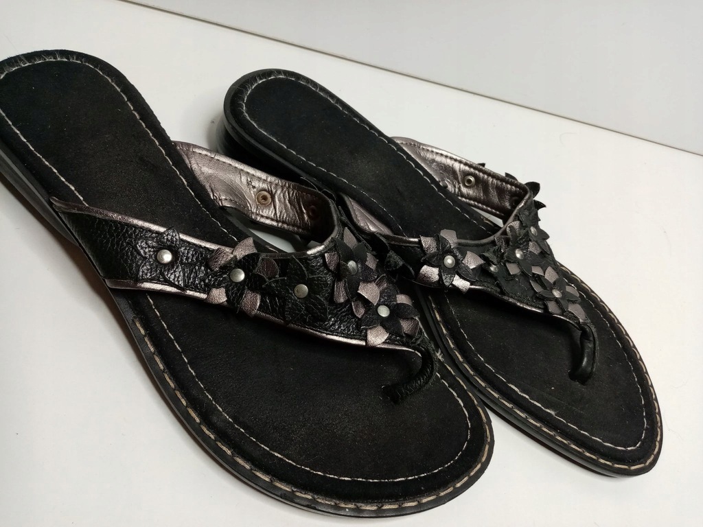 KLAPKI JAPONKI ROZM 39 CLARKS SKÓRA