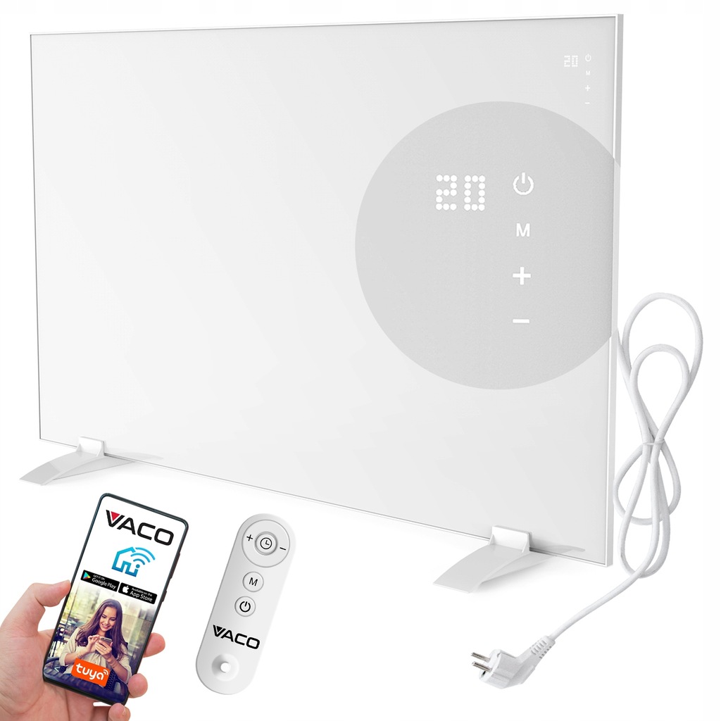 GRZEJNIK PROMIENNIK IR PODCZERWIEŃ 760W WiFi PILOT VACO