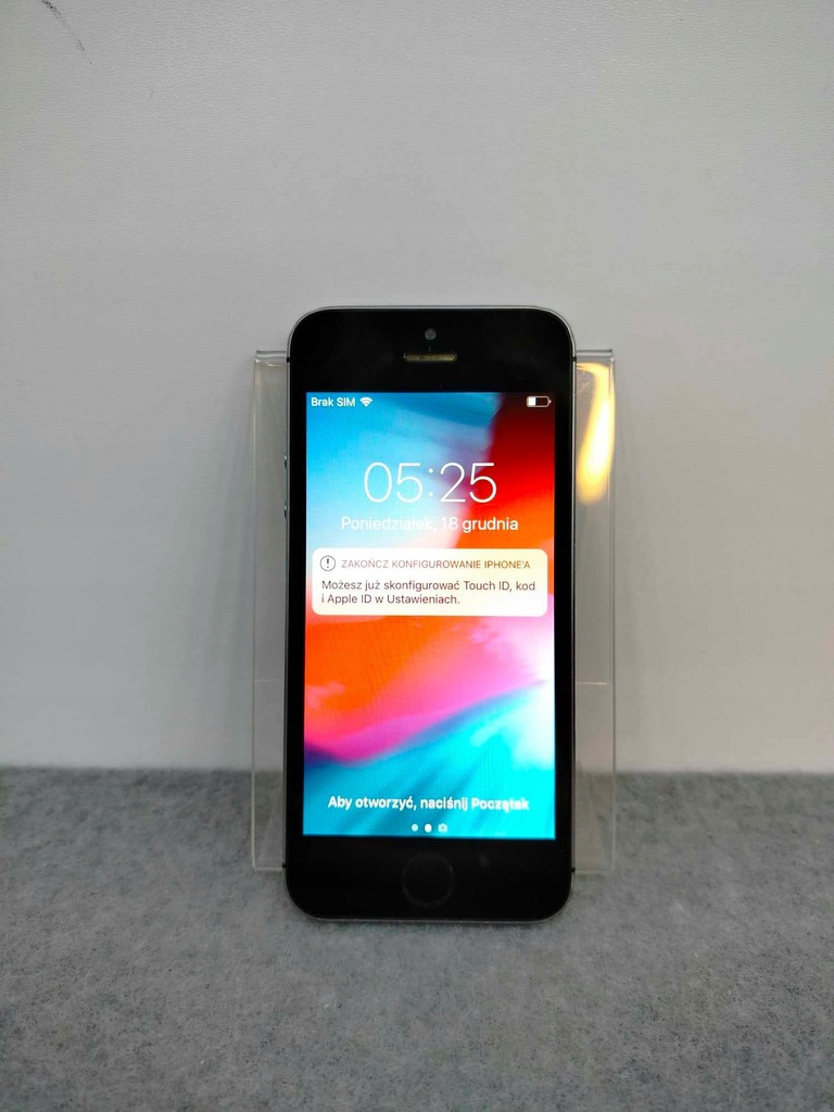 Smartfon iPhone 5S 16GB 1GB RAM Apple A7 Szary Sprawny FV OUTLET BDB #111