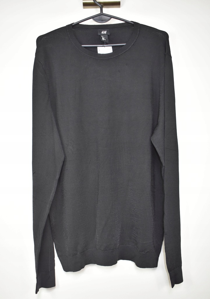 H&M klasyczny czarny sweter L