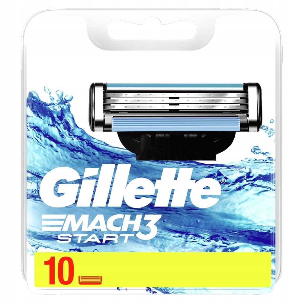 Gillette START Mach3 ZAPAS Ostrza Wkłady 10 sztuk