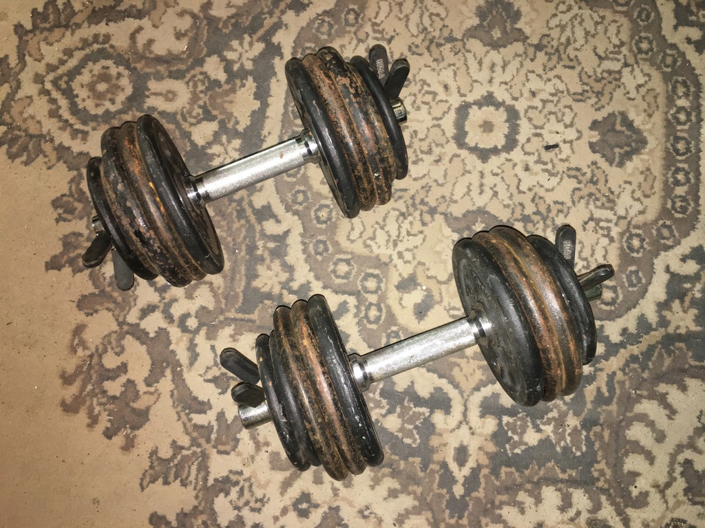 Hantle żeliwne regulowane Domyos 2 x 18kg