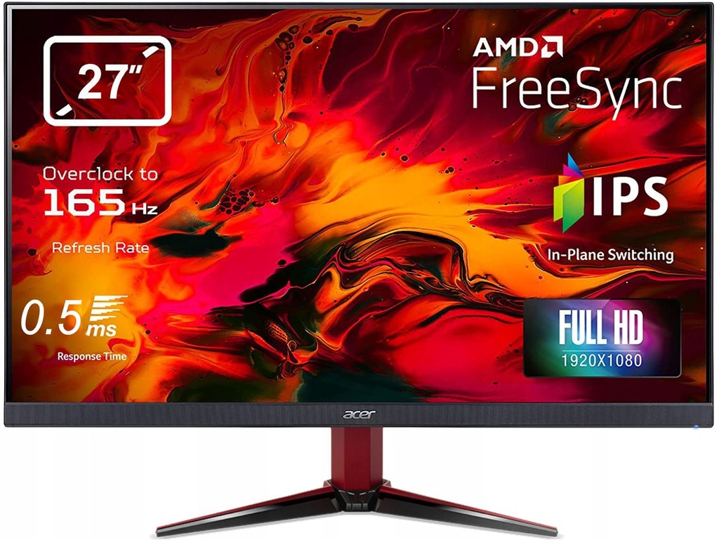 Monitor ACER Nitro VG FHD IPS 1ms 165Hz HDMI HDR - 9539078488 ...
