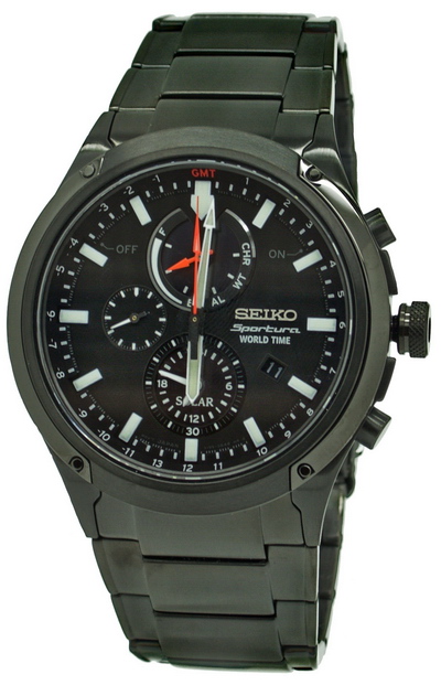 zegarek SEIKO Sportura World Time Solar SSC481P1