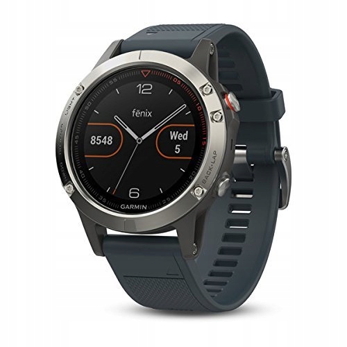 GARMIN FENIX 5 HR ELEVATE SILVER SREBRNY BLUE