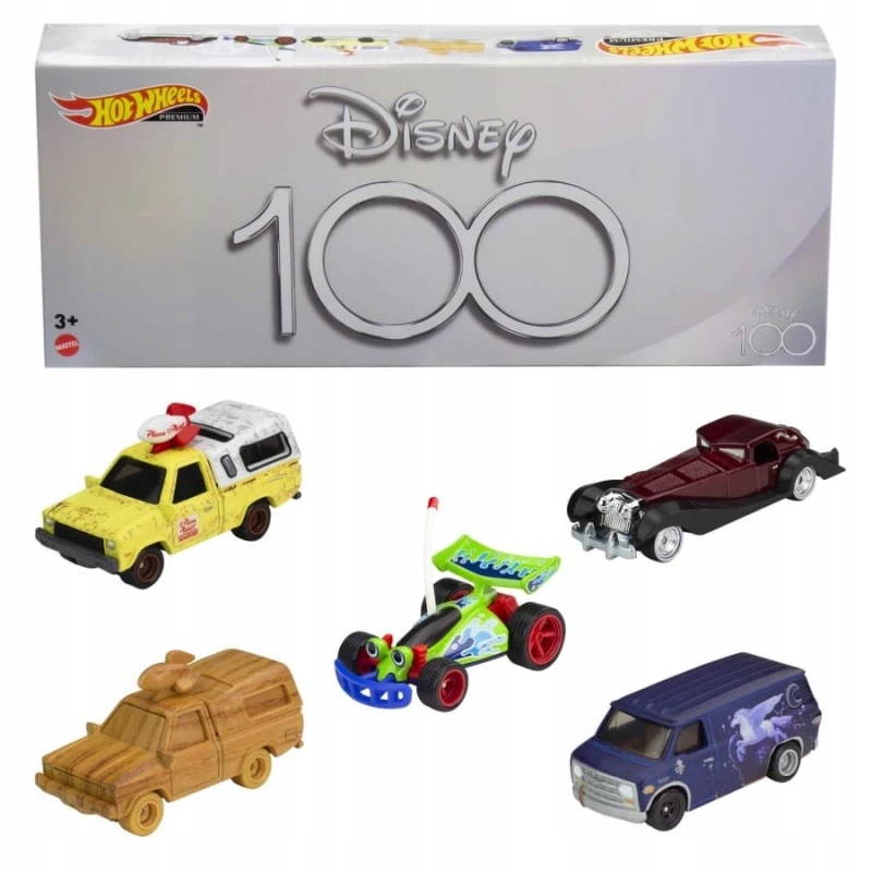 Wheels Premium 100-lecie Disneya zestaw 5 aut