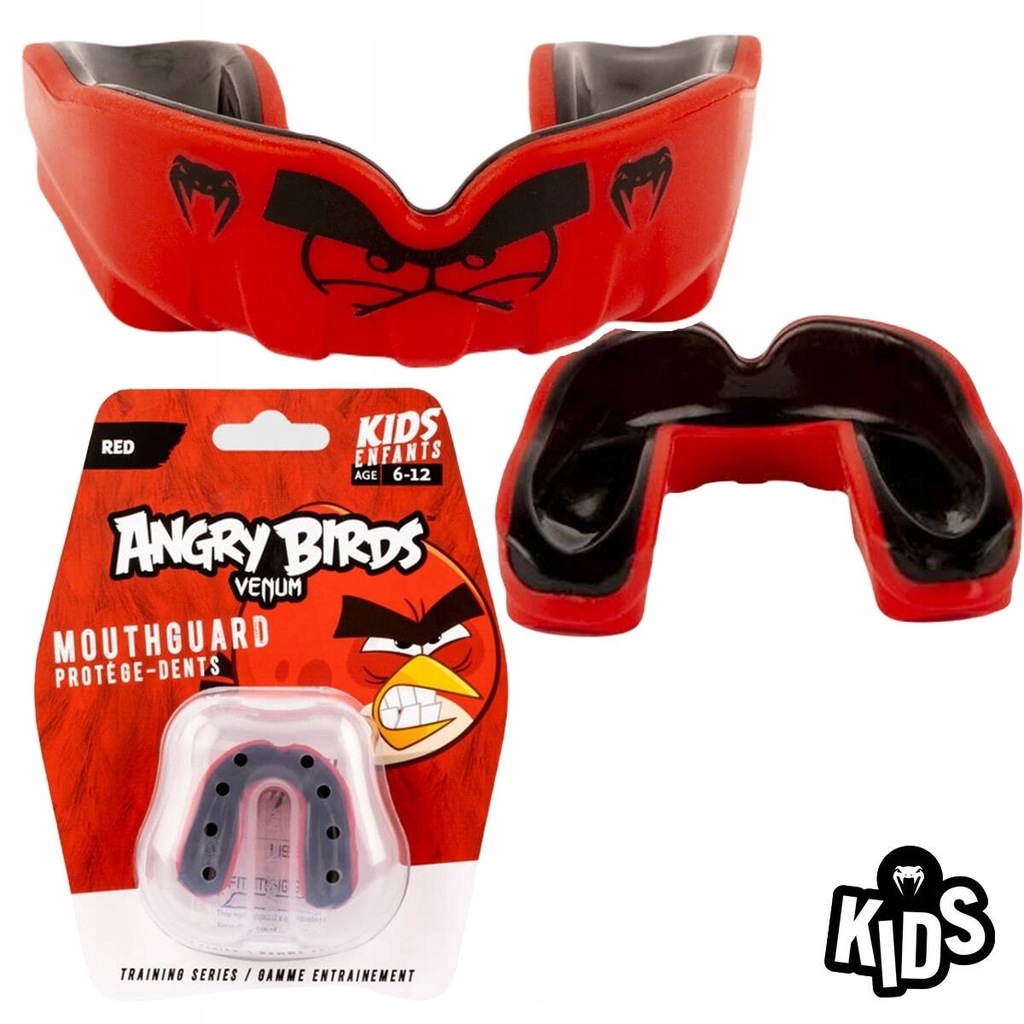 Ochraniacz na zęby dla dzieci Venum Angry Birds Czerwony r. UNI