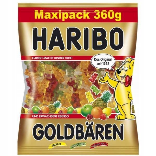 CHEMIA Z NIEMIEC Haribo Goldbaren Złote Misie Żelki 360 g