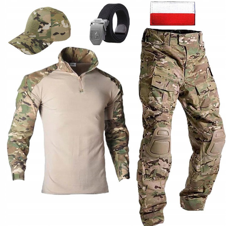 Wojskowy mundur taktyczny czapka pas Prezent