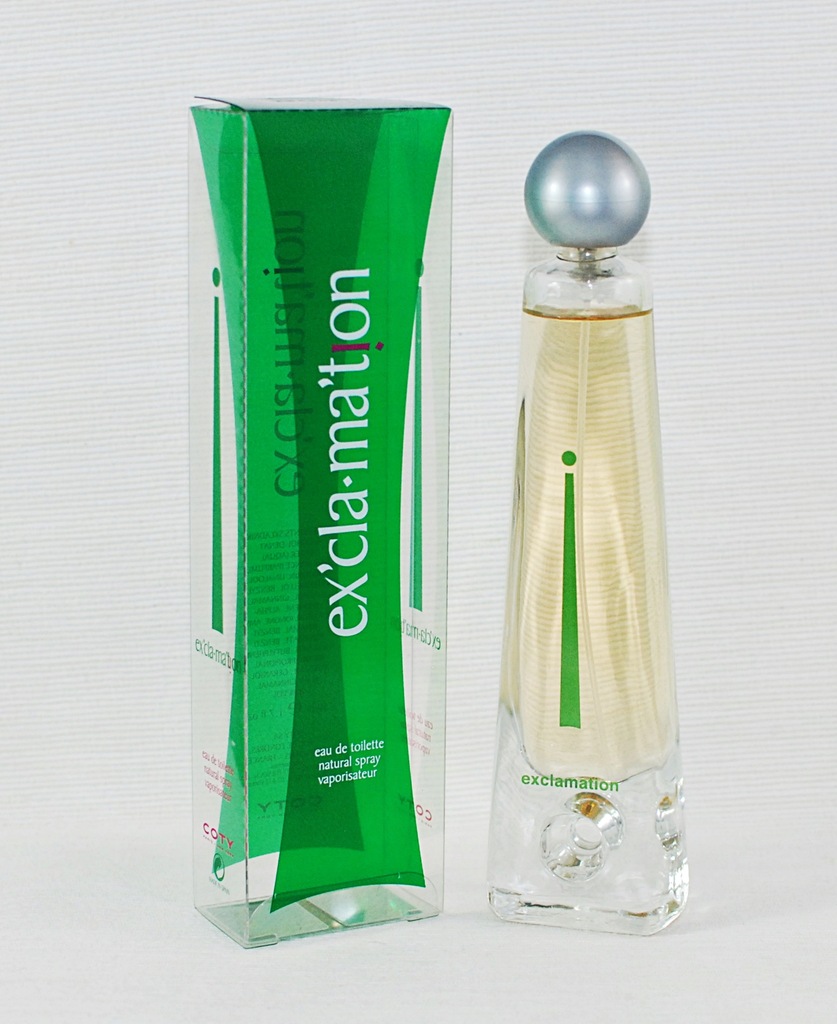 COTY EXCLAMATION GREEN ZIELONY 50 ML EDT UNIKAT