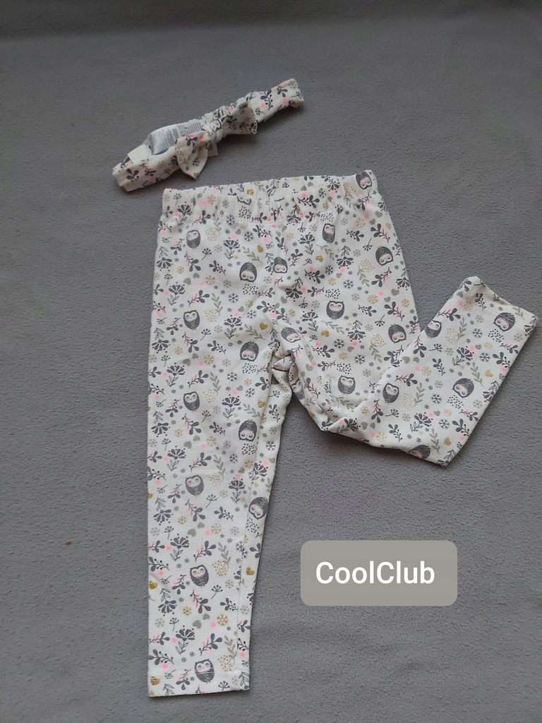 Spodnie legginsy 80 CoolClub + opaska