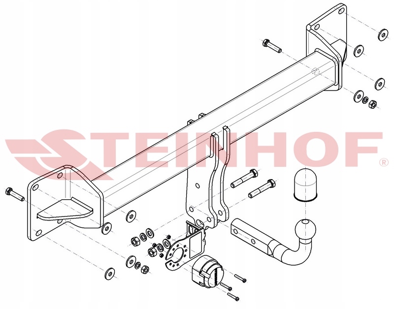 HAK HOLOWNICZY+MODUŁ+7NA13PIN VOLVO XC90 2 od2015