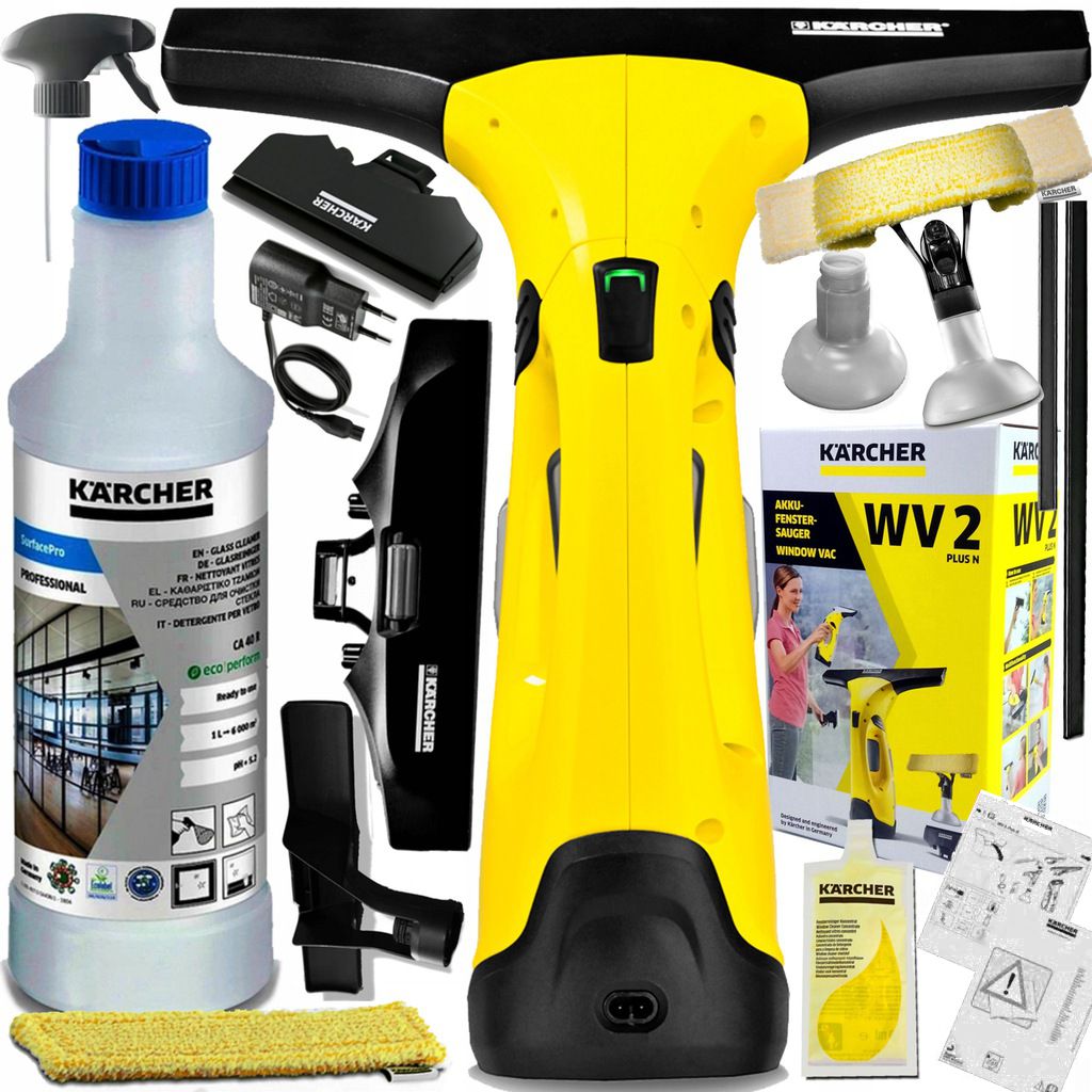 Купить СТЕКОНОМОЙКА KARCHER WV2 PLUS N TURBO CHEMICAL XXL: отзывы, фото, характеристики в интерне-магазине Aredi.ru