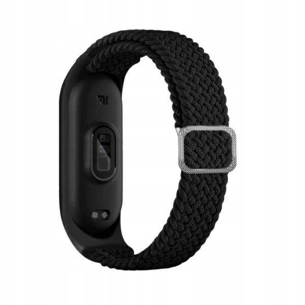 Beline pasek Mi Band 5/6 Textile czarny/black