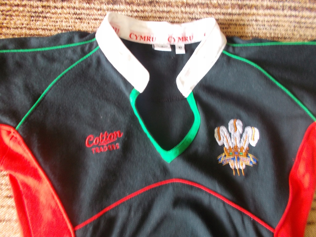 Koszulka Rugby Cotton TRADERS - Walia - rozm.10