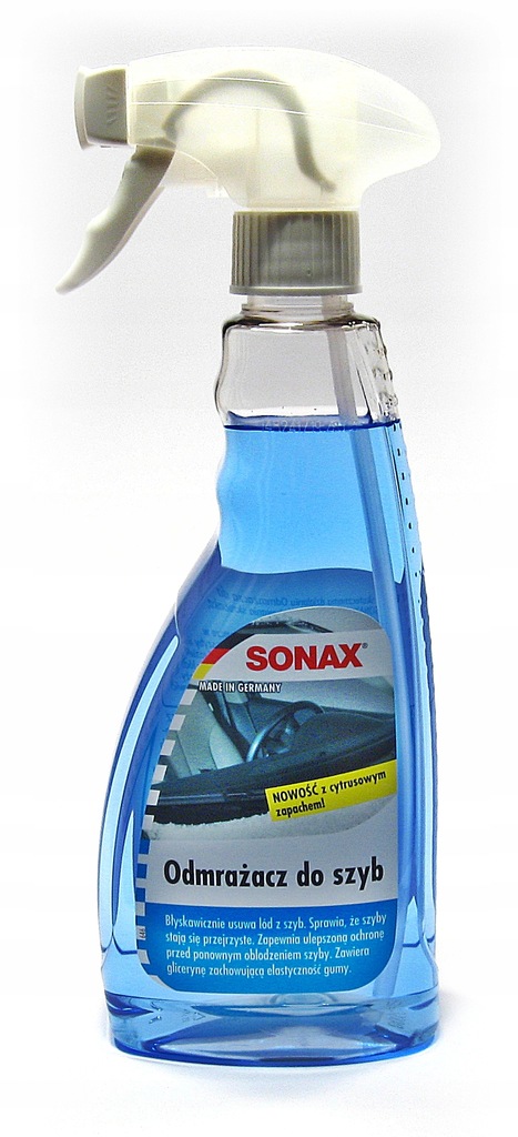 Sonax odmrażacz do szyb 500ml atomizer cytrynowy