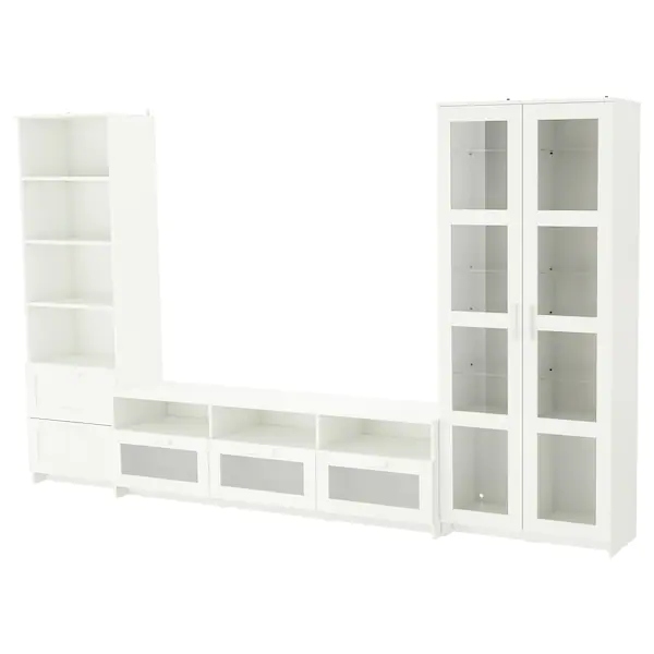 IKEA BRIMNES Kombinacja na TV biały 320x41x190 cm