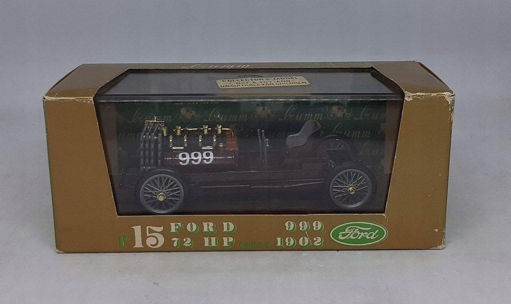 FORD 999 72HP CORSA (1902) - BRUMM r15 ITALY 1:43