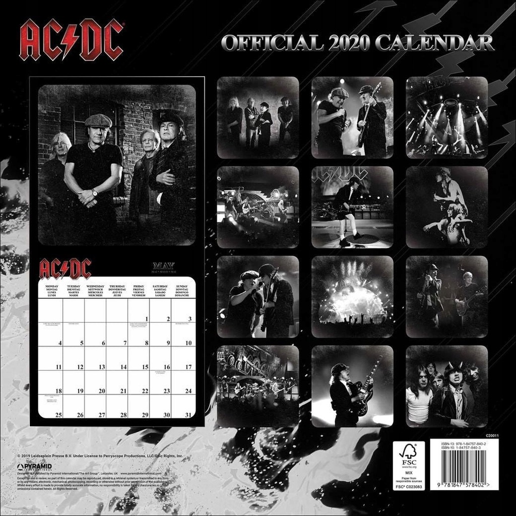 Купить AC/DC - Официальный календарь 2020: отзывы, фото, характеристики в интерне-магазине Aredi.ru