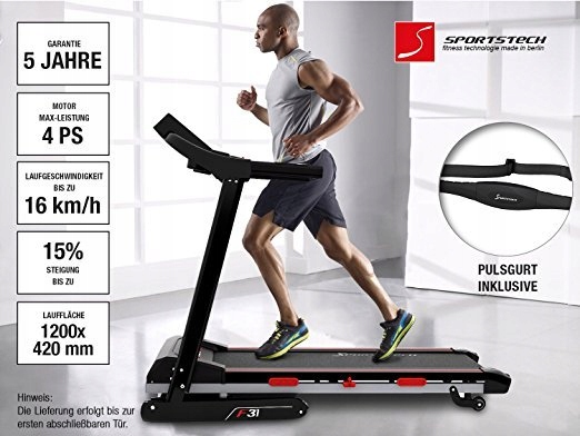 Bieżnia sportowa Sportstech F31 SAMOSMARUJĄCA