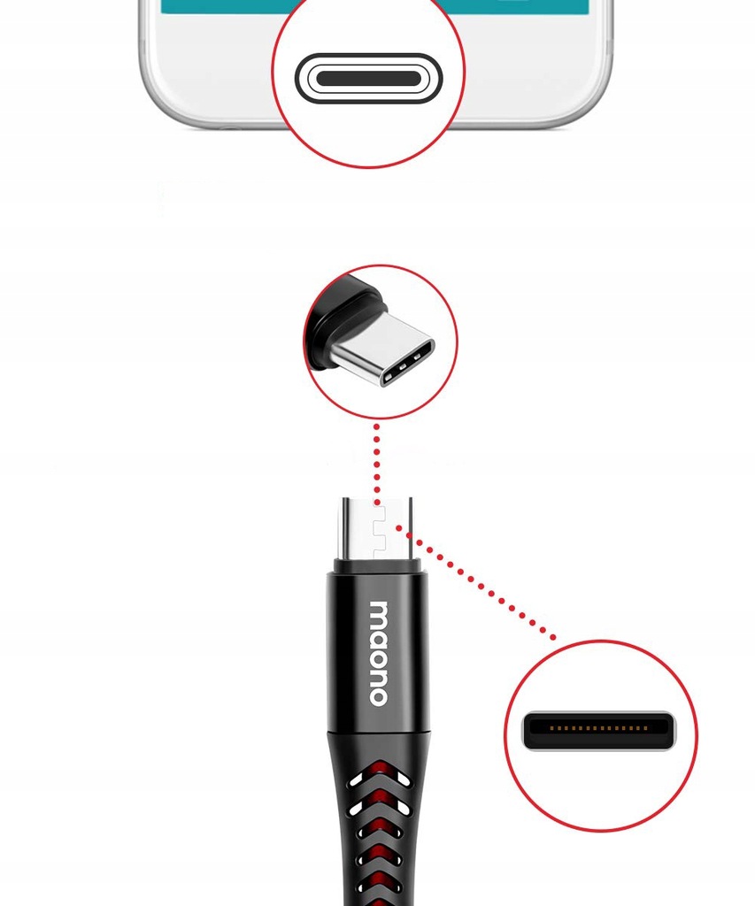 Купить КАБЕЛЬ MAONO USB Type C Быстрая зарядка 1,5 м: отзывы, фото, характеристики в интерне-магазине Aredi.ru