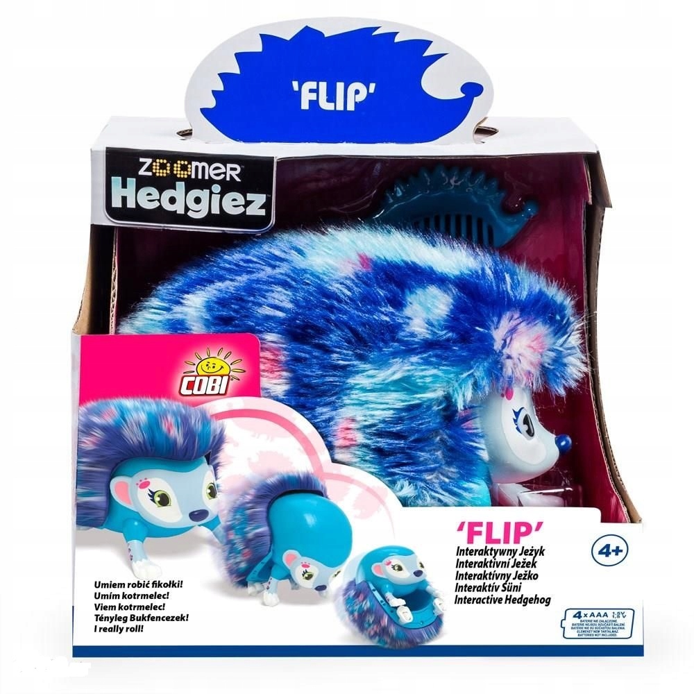 ZOOMER JEŻYK Maskotka Interaktywna Cobi Jeż FLIP