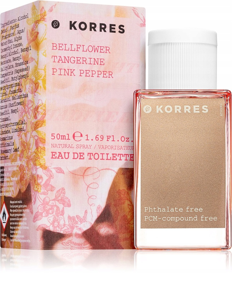 KORRES BELLFLOWER TANGERINE PINK PEPPER EDT 50ML 9351255277