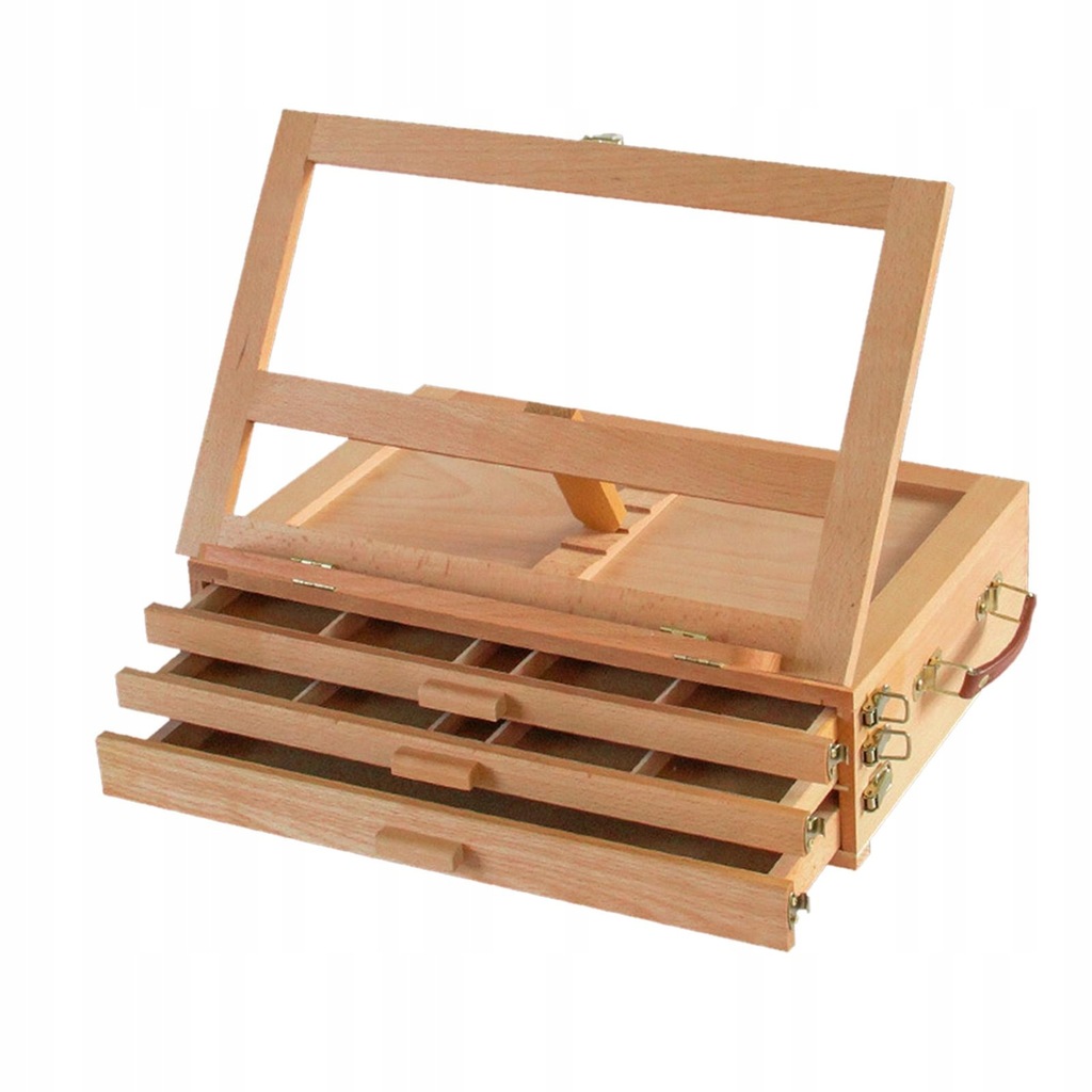 Wooden Table Box Easel Artist Easel and Wood Table Sketching Box, 40x27CM