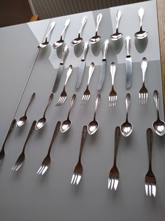 stare posrebrzane Sztućce srebro Nirosta WMF