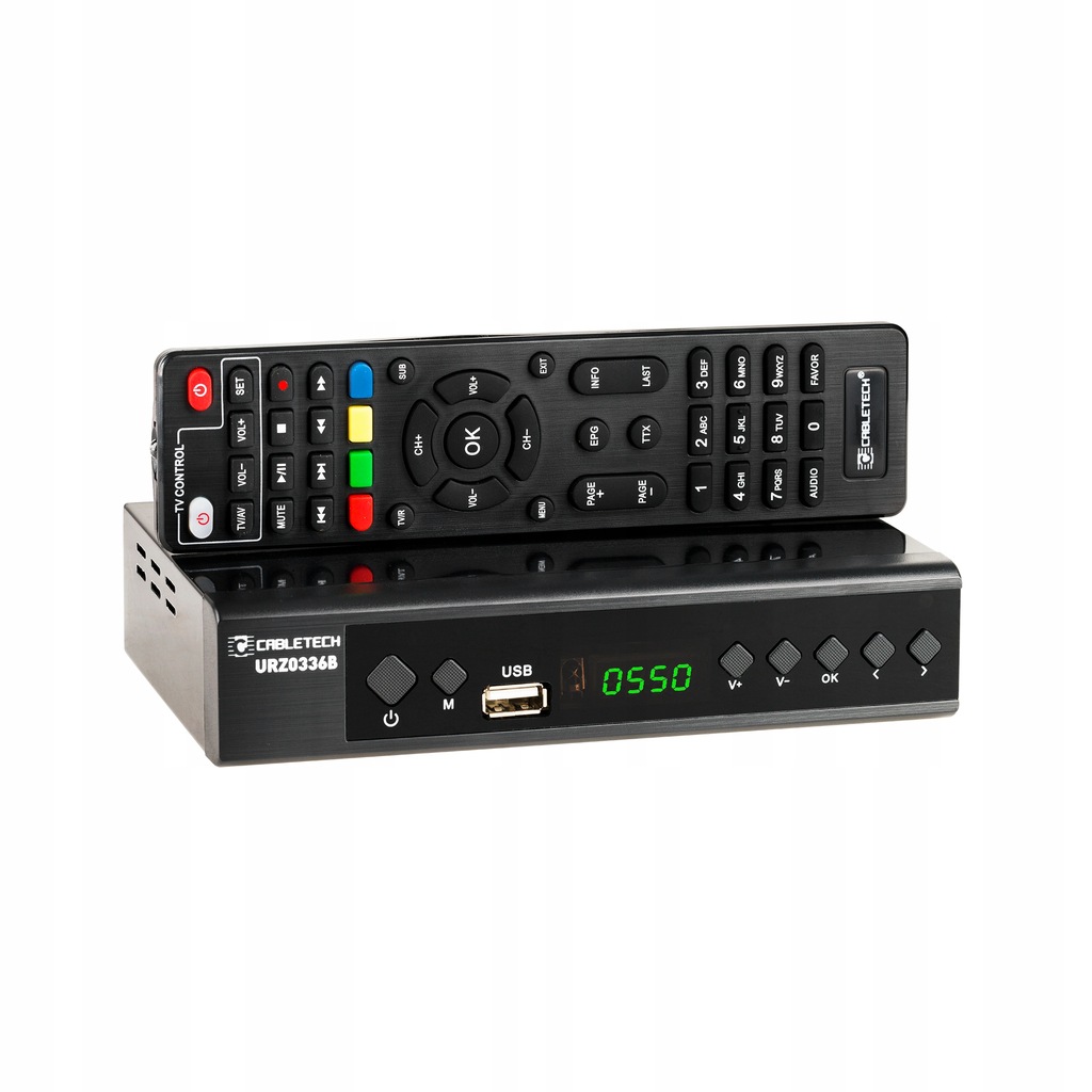 Tuner TV dekoder DVB-T2 H.265 HEVC USB Cabletech