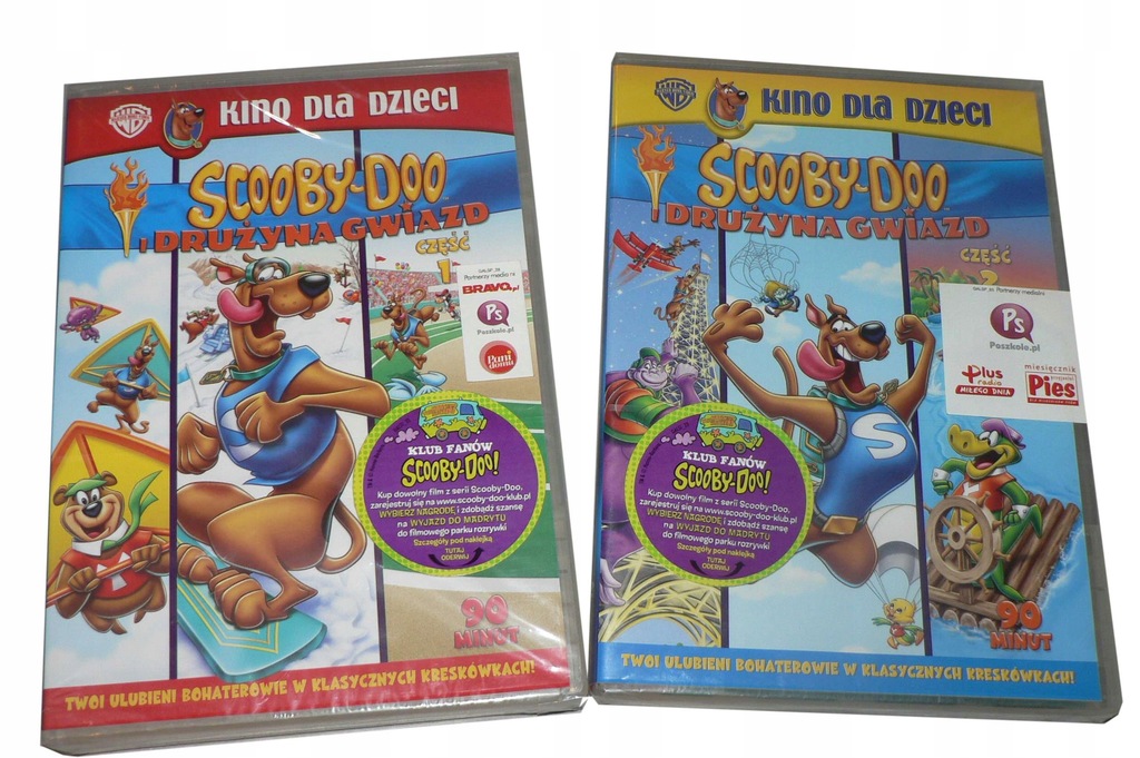 2DVD - SCOOBY I DRUŻYNA GWIAZD Cz. 1 + 2 - folia