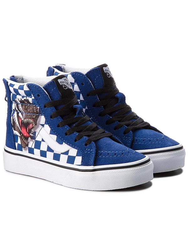 BUTY VANS SK8-HI ZIP K'S CHECKERBOARD DINO R.30,5