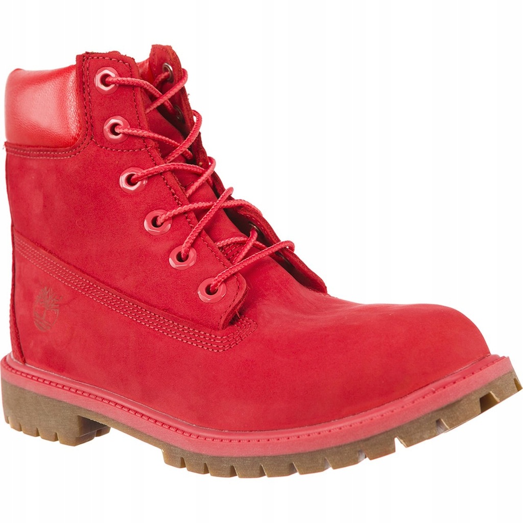 Timberland glany damskie czerwone skórzane r.37,5