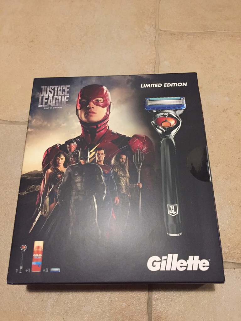 Zestaw Gillette 1+1+3 Justice League Limited, nowy