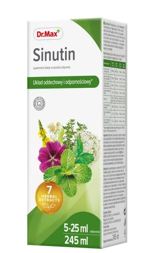 Dr.Max Sinutin Układ oddechowy i Odporonściowy syrop 245 ml