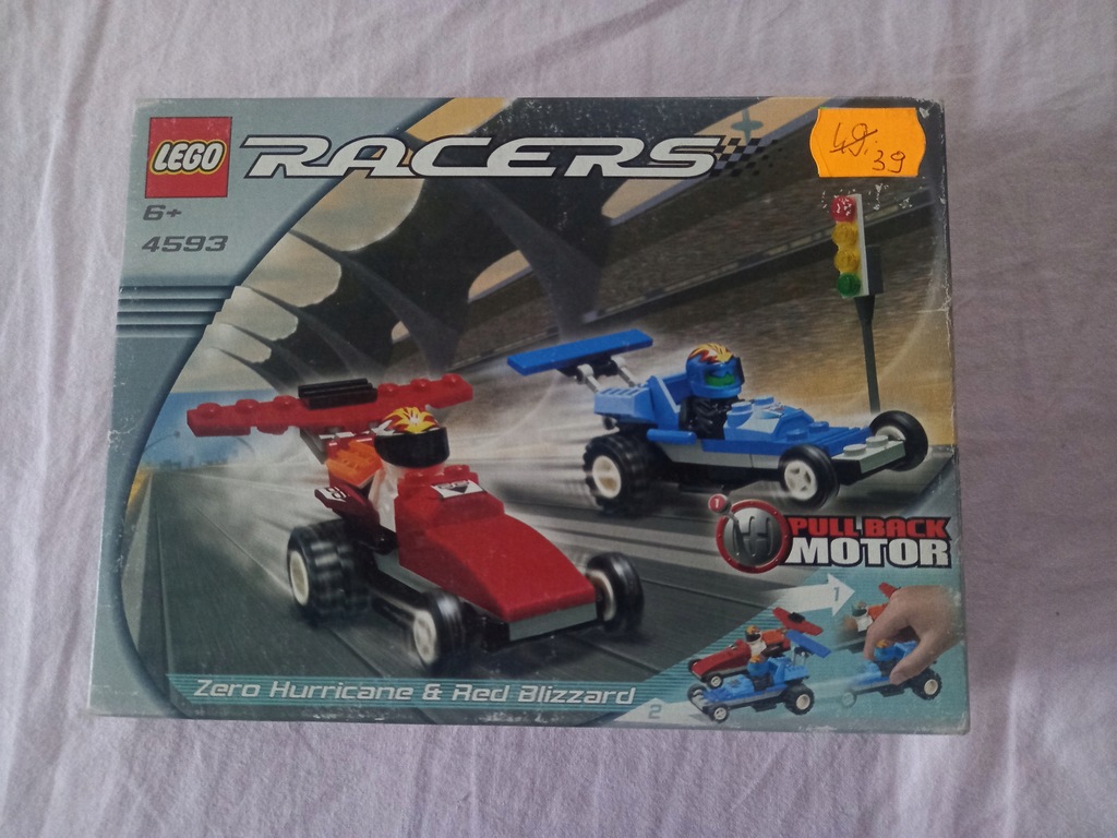 Lego 4593 Racers z 2002r pull MISB Unikat NOWE!